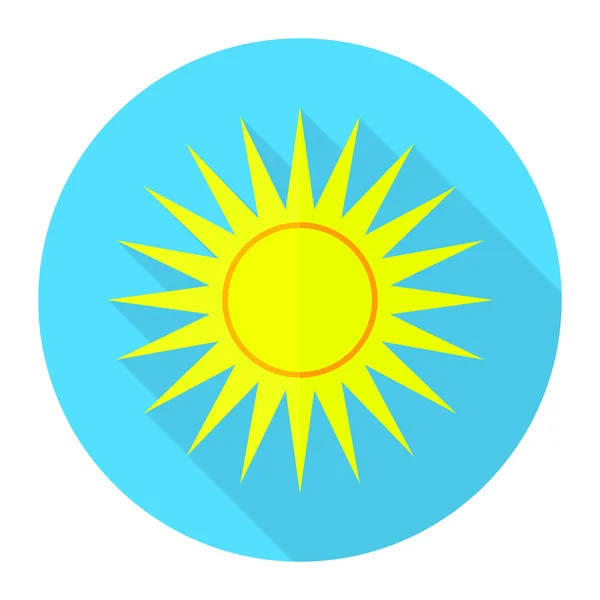 Vektor flache Sonne Symbol 1 — Stockvektor