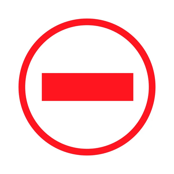Icône interdisant les signes — Image vectorielle