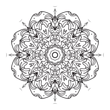 Mandala boyama çizim