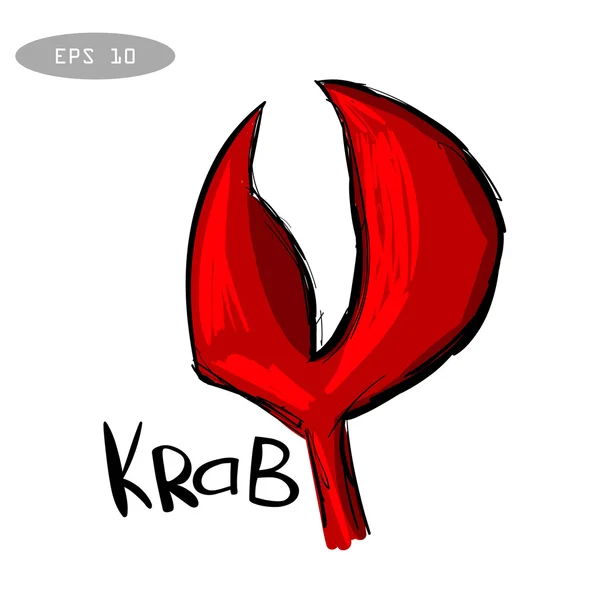 Basit simge Yengeç.