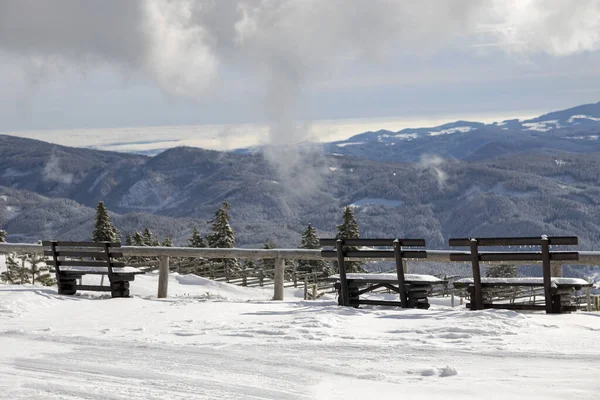 Manzara Avusturya Kış Bulutları Zirvesi