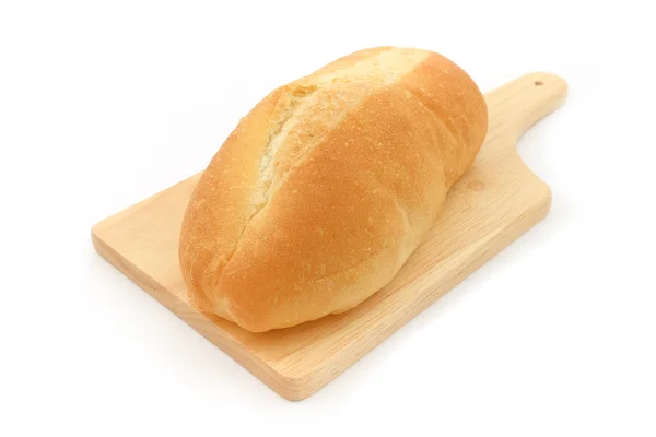 Frans stokbrood, witte achtergrond — Stockfoto