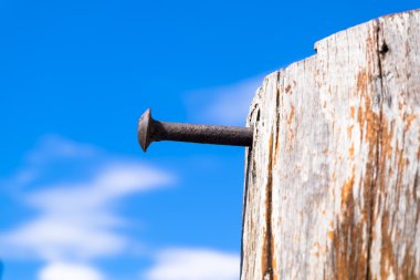 Paslı çivi sopa eski günlüğü dışarı