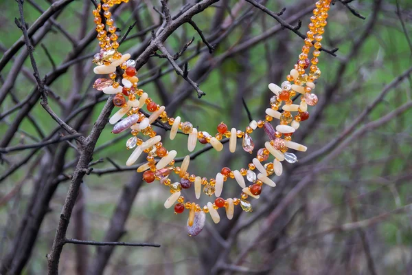 Necklace from stones. — Stock Photo, Image