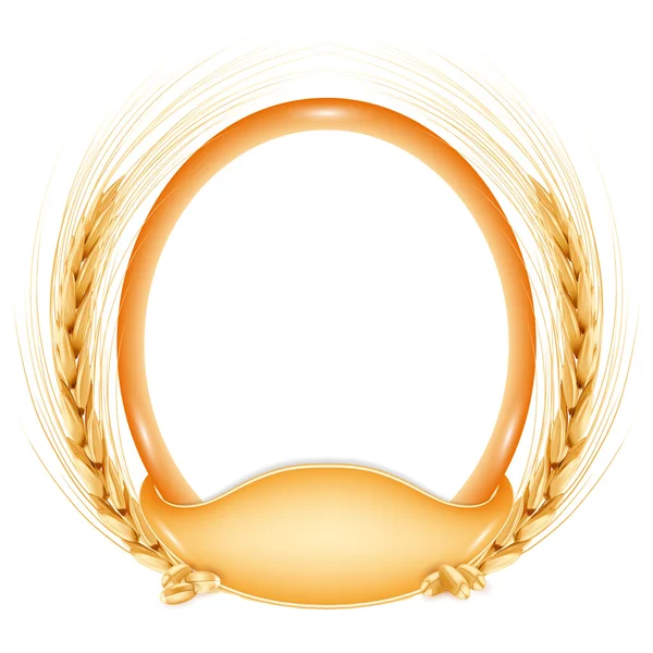 Buğday. Vektör çerçeve. Gerçekçi vektör çizim