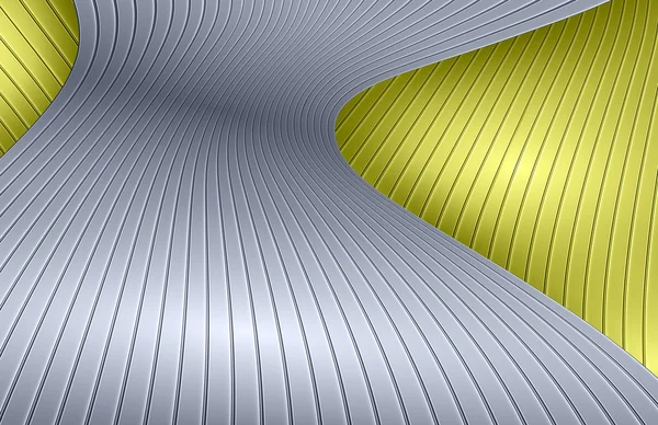 3D alüminyum metal arka plan (Gümüş ve altın)