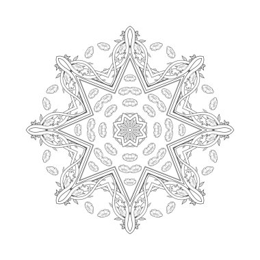 Yuvarlak süsleme - Vintage illüstrasyon