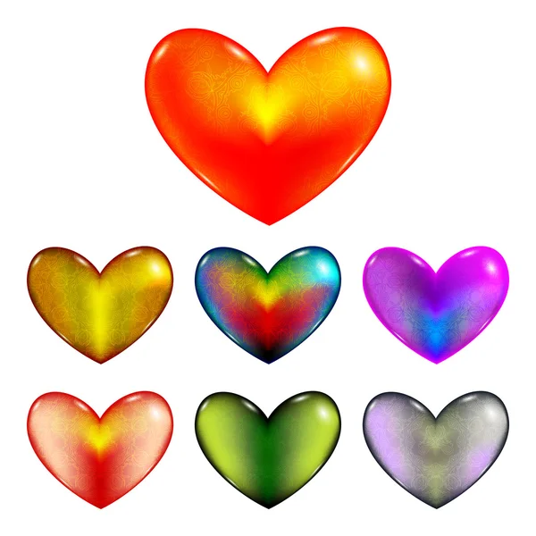 Güzel dekor ile set Kalpler