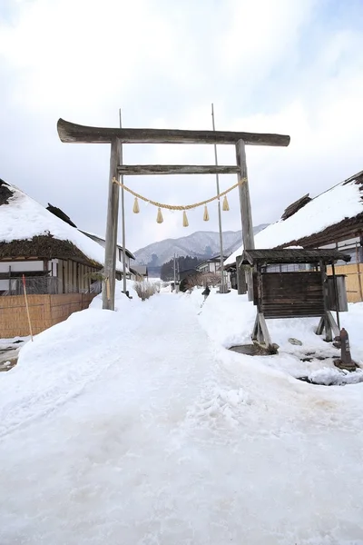 Ouchijuku villaggio in Giappone — Foto Stock