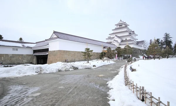 Castello di Tsuruga in Giappone — Foto Stock