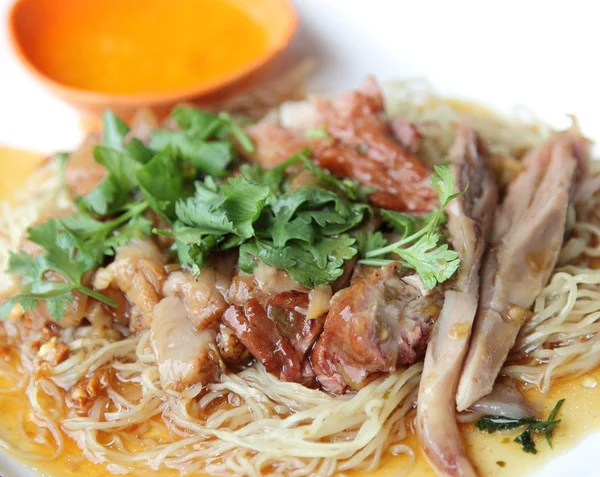 Fideos de pato asado — Foto de Stock