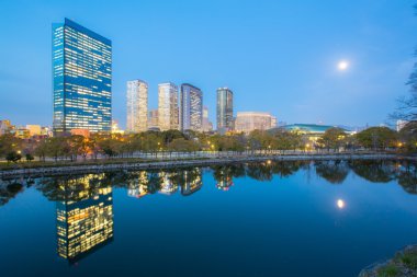 Japonya'nın Osaka Cityscape