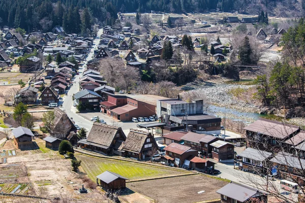 Village japonais Shirakawago au Japon — Photo