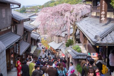 Sannen-zaka Caddesi'nde eski evleri