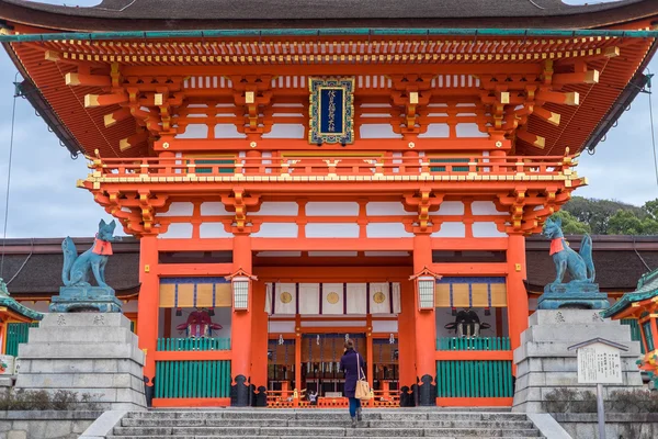 Santuario de Fushimi Inari, Kioto — Foto de Stock