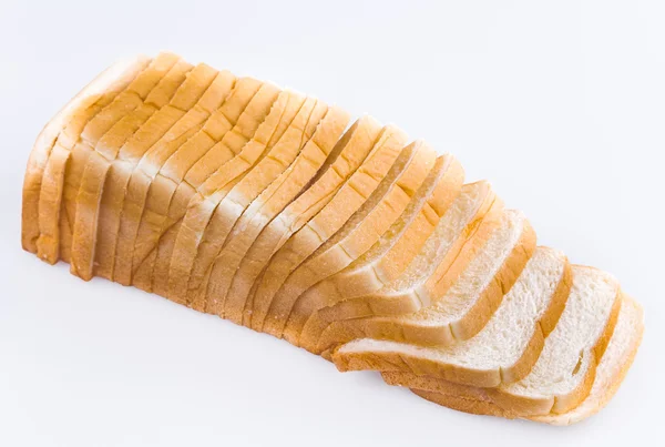 Sliced bread isolated on white background — Stock Photo, Image