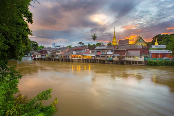 Old Town Chanthaboon liman bölgesinde Chanthaburi il — Stok fotoğraf