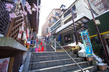 Ikaho Onsen sıcak bahar.
