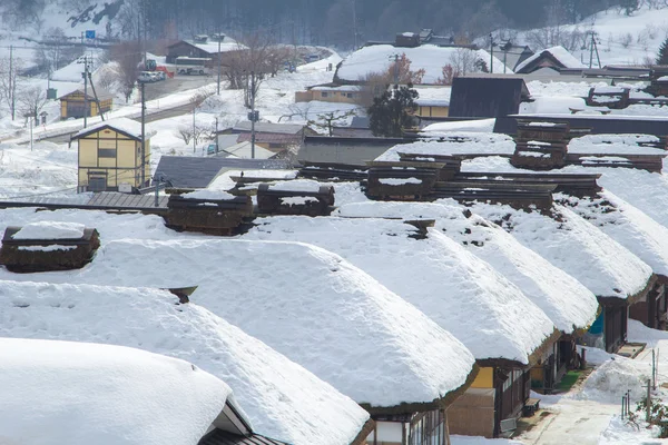 Ouchijuku Village a Fukushima, Giappone — Foto Stock