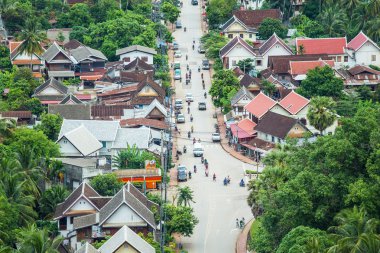 Bakış açısı ve luang prabang peyzaj