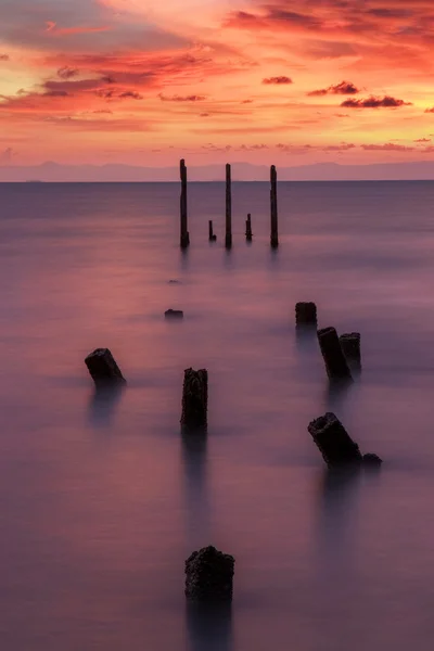 Sonnenuntergang am Meer — Stockfoto