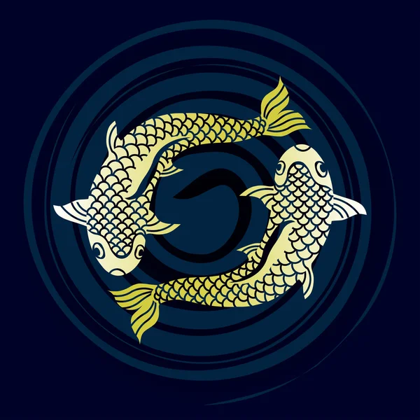Znak ryb dwa — Wektor stockowy