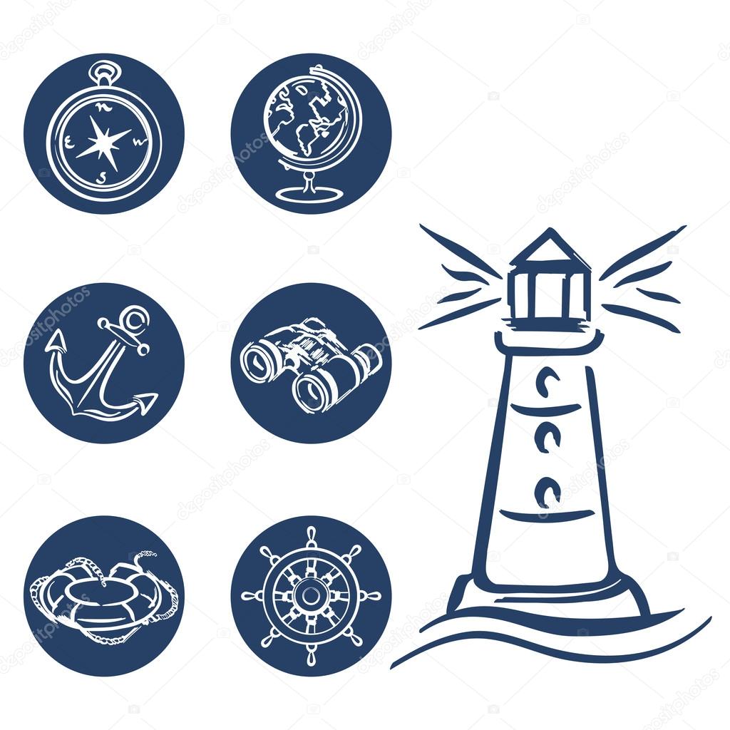 icons marine symbols