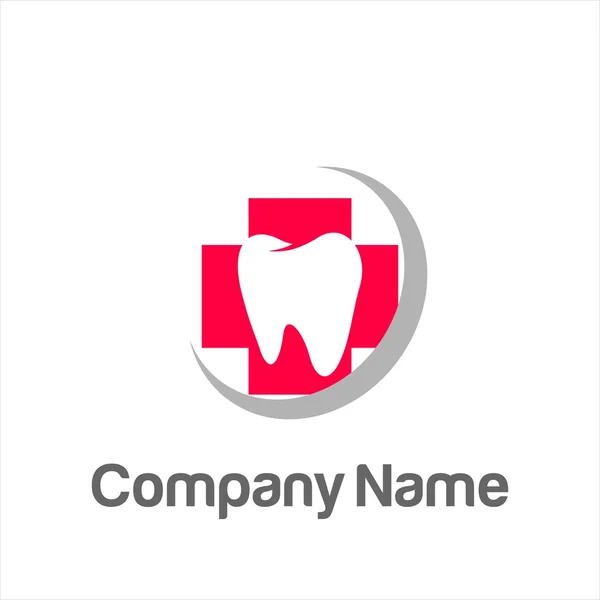 Dentista Odontologia Logo Vector — Vetor de Stock