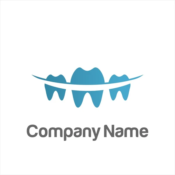 Dentista Odontologia Logo Vector — Vetor de Stock