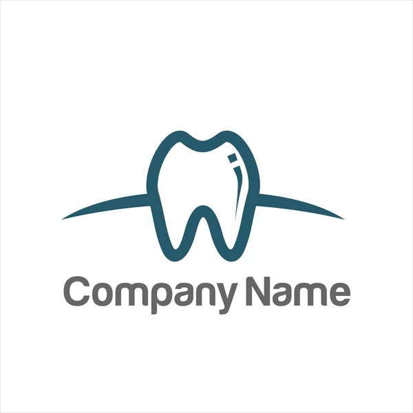 Dentista Odontologia Logo Vector — Vetor de Stock