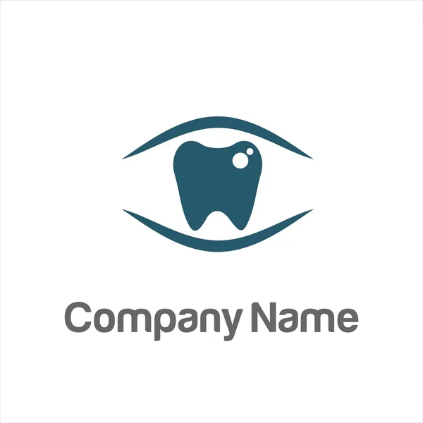Zahnarzt Zahnmedizin Logo Vektor — Stockvektor