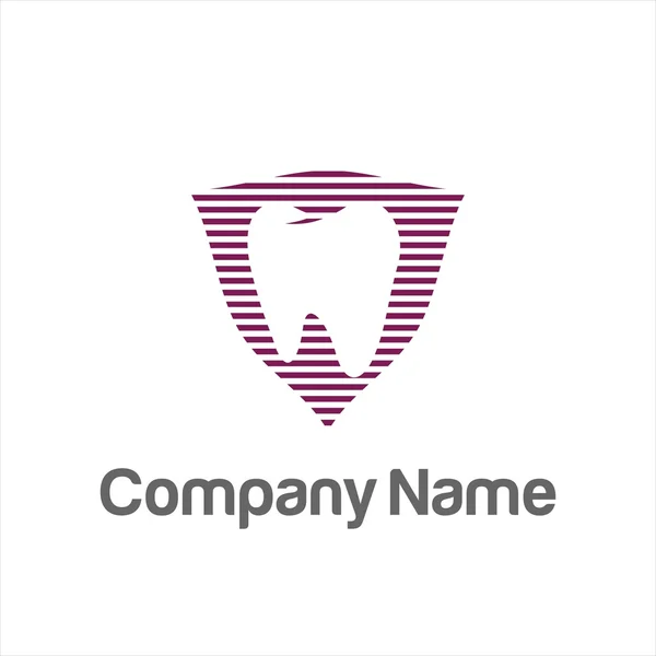 Dentista Odontologia Logo Vector — Vetor de Stock