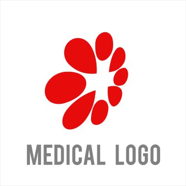 Hastane çapraz tıbbi logo vektör