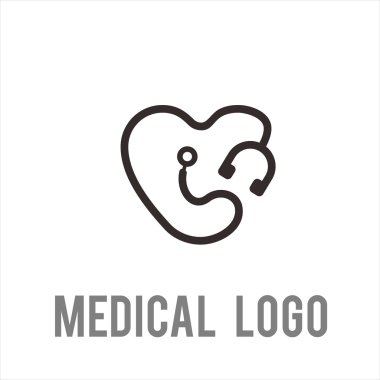 Hastane çapraz tıbbi logo vektör