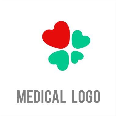 Hastane çapraz tıbbi logo vektör