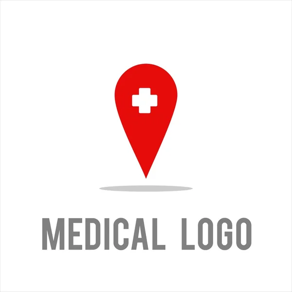 Hospital Cruz vector de logotipo médico — Vector de stock