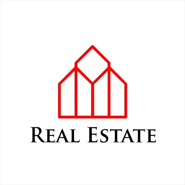 Onroerend goed Realty Logo — Stockvector