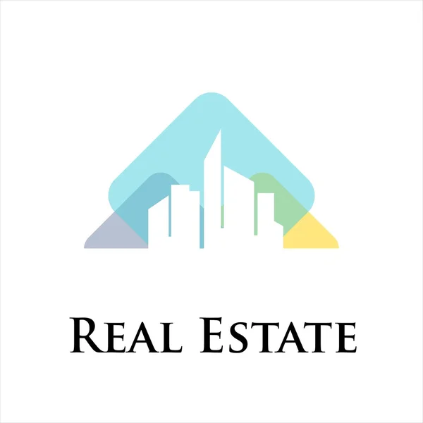 Emlak Realty Logo — Stok Vektör