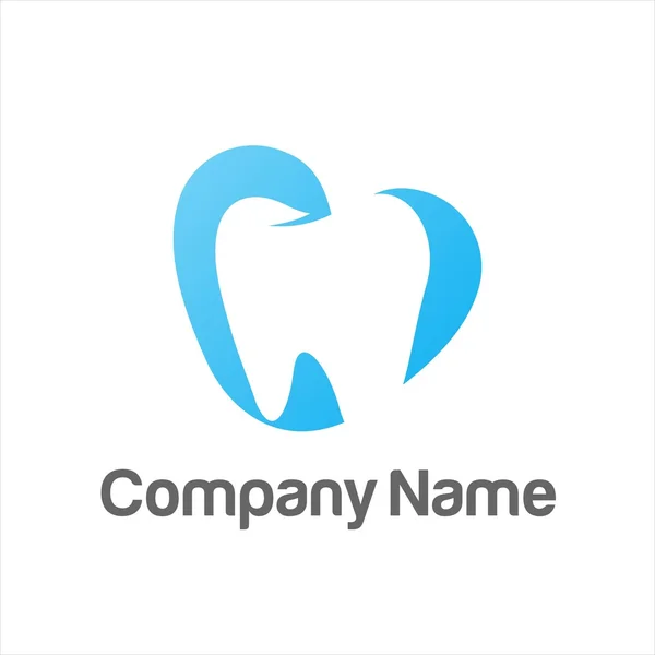 Logotipo de la compañía dentista dental — Archivo Imágenes Vectoriales