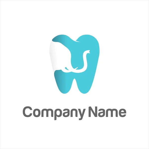 Logotipo de la compañía dentista dental — Archivo Imágenes Vectoriales