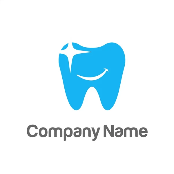 Logotipo de la compañía dentista dental — Archivo Imágenes Vectoriales