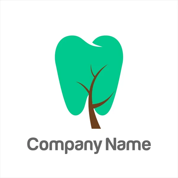 Dentista Dentista logotipo da empresa — Vetor de Stock