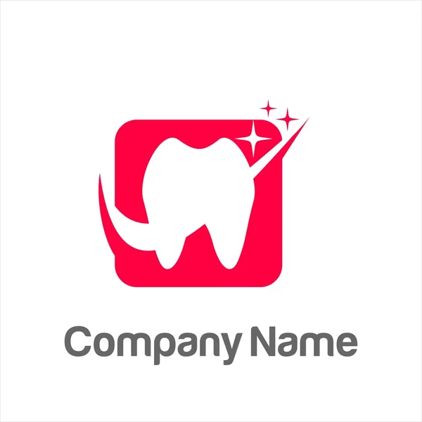 Logotipo de la compañía dentista dental — Archivo Imágenes Vectoriales