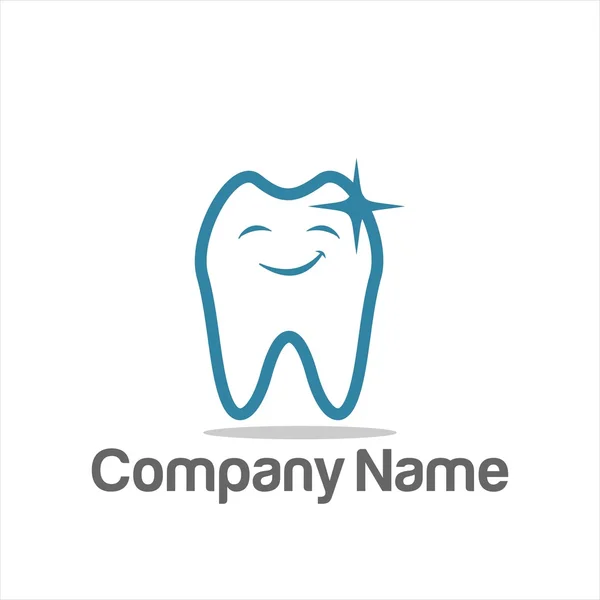 Logotipo de la compañía dentista dental — Archivo Imágenes Vectoriales