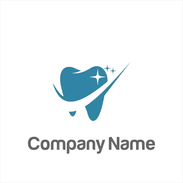 Logotipo de la compañía dentista dental — Vector de stock