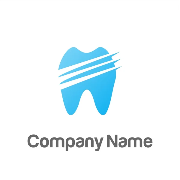 Logotipo de la compañía dentista dental — Archivo Imágenes Vectoriales