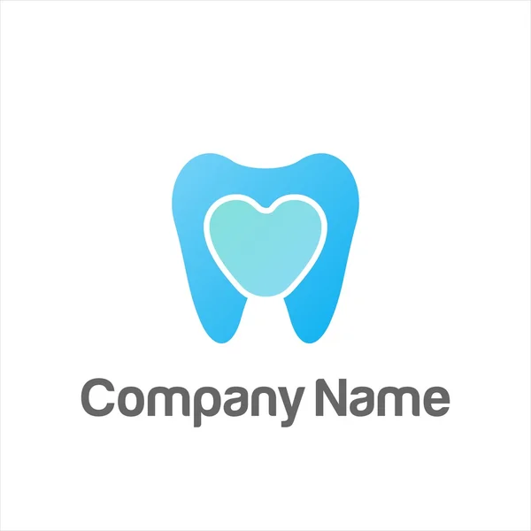 Logotipo de la compañía dentista dental — Archivo Imágenes Vectoriales