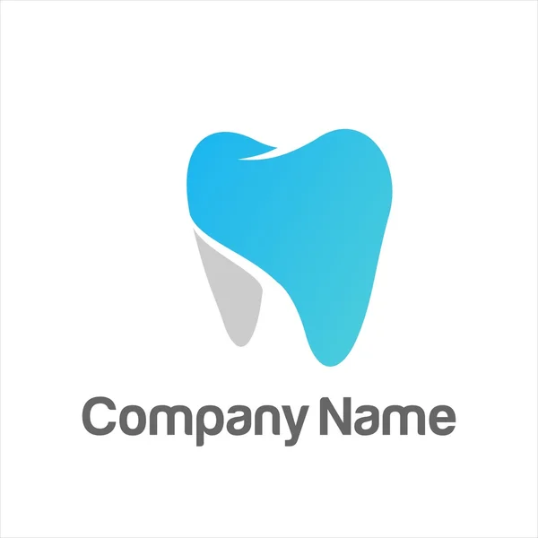 Logotipo de la compañía dentista dental — Archivo Imágenes Vectoriales