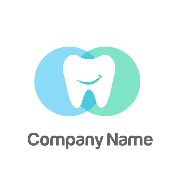 Logotipo de la compañía dentista dental — Archivo Imágenes Vectoriales