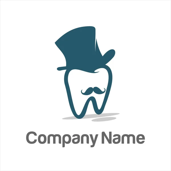 Diş hekimi şirket logosu — Stok Vektör